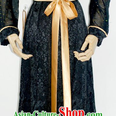 Ancient Chinese Black Han Fu Clothing for Women