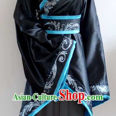 Ancient Chinese Black Skirt Clothing for Women