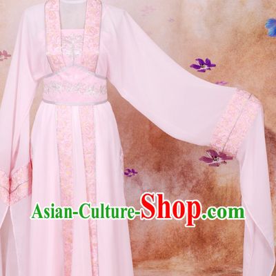 Ancient Chinese Pink Dance Costumes for Women