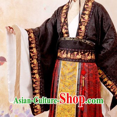 Traditional Chinese Important Festival Ceremonial Han Dynasty Clothes for Men