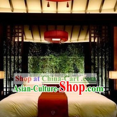 Traditional Chinese Red Round Ceiling Lantern