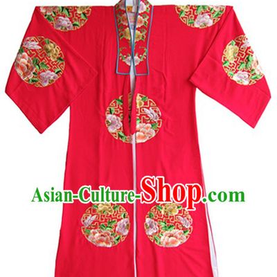 Traditional Chinese Embroidered Flower Wedding Dress for Bridegrooms