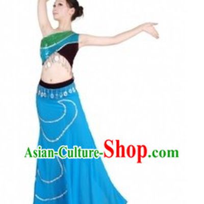 Traditional Chinese Dai Peacock Dance Costumes for Women