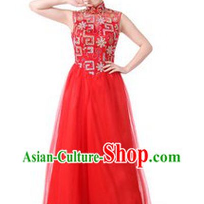 Traditional Chinese Singing Chorus Costumes for Women