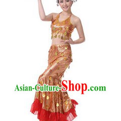 Traditional Chinese Dai Minority Dance Costumes for Women