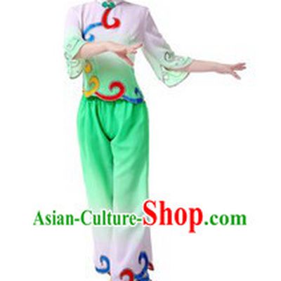 Traditional Chinese Fan Dance Costumes for Women