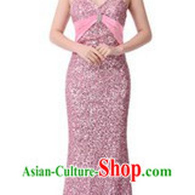 Traditional Shinning Pink Chorus Dresses for Women