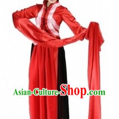 Long Sleeve Chinese Classical Dancing Costumes for Women