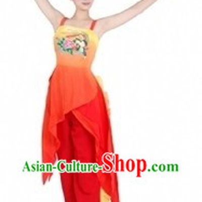 Traditional Chinese Phoenix Dance Costumes and Headdress for Women