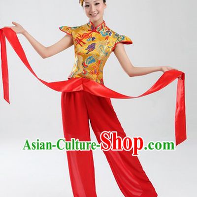 Traditional Chinese Yangge Dance Costumes for Women