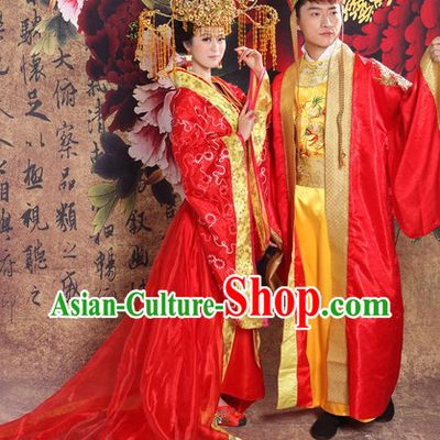 Ancient Chinese Imperial Emperor and Empress Wedding Dresses