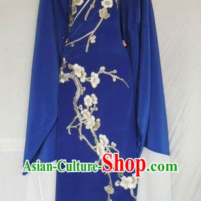 Ancient Chinese Embroidered Plum Blossom Young Men Long Robe