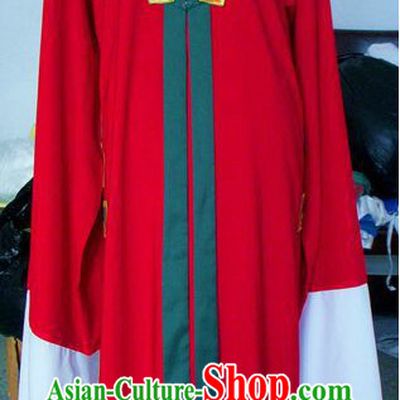 Ancient Chinese Red Long Sleeve Robe for Women