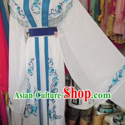 Ancient Chinese Opera White Robe for Women