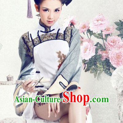 Sexy Chinese Qing Dynasty Qipao Cheongsam Robe for Women