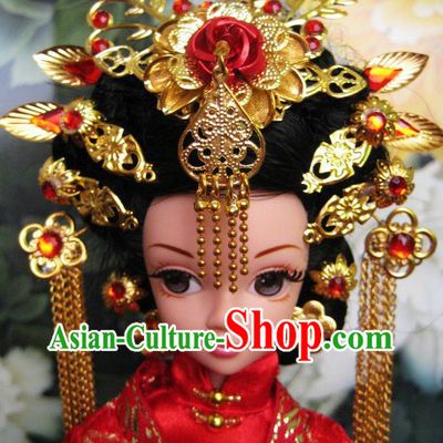 Ancient Chinese Wedding Hair Accessories Complete Set