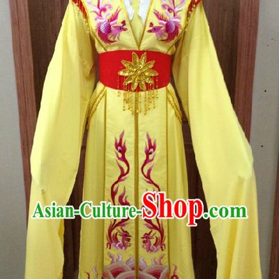 Ancient Chinese Opera Yellow Dan Costumes for Women