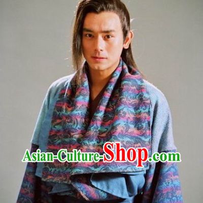 Ancient Chinese Purple Guzhuang Costumes for Men