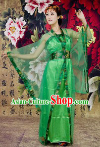 Green Ancient Chinese Style Stage Performance Costume