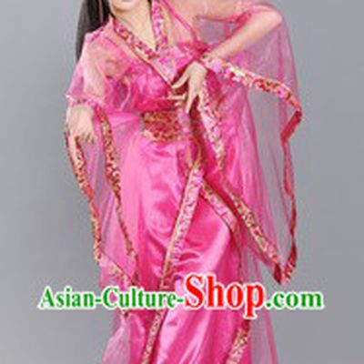 Pink Ancient Chinese Style Stage Performance Dance Costumes