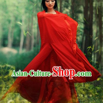 Ancient Chinese Red Han Fu Guzhuang Costumes