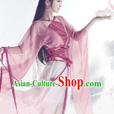 Traditional Ancient Chinese Pink Lady Clothing