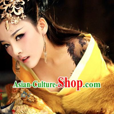 Ancient Chinese Royal Palace Empress Costumes and Hair Accessories