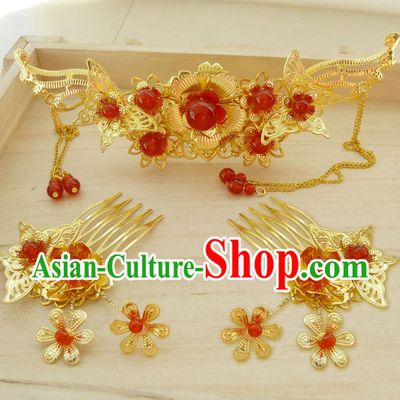 Ancient Chinese Bride Wedding Hair Accessories for Women