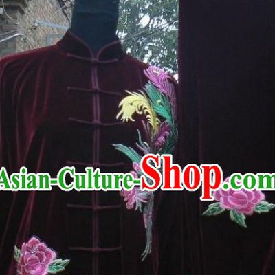 Traditional Chinese Velvet Tai Chi Competition Uniform