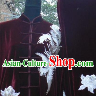 Traditional Chinese Velvet Tai Chi Competition Uniforms