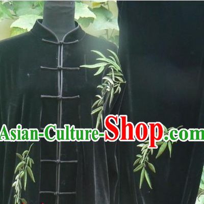 Traditional Chinese Velvet Tai Chi Competition Clothes