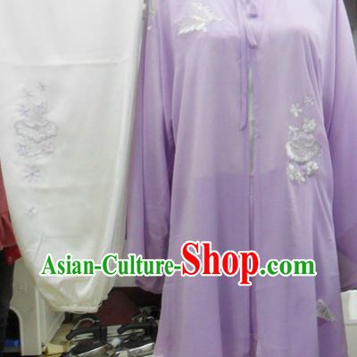 Traditional Chinese Silk Martial Arts Stage Performance Uniform
