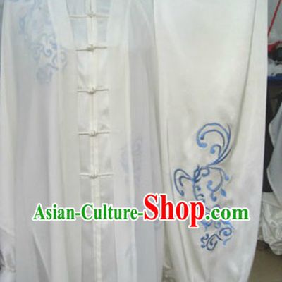 Traditional Chinese Martial Arts Tai Chi Silk Suit and Cape