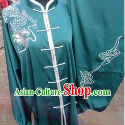 Traditional Chinese White Silk Martial Arts Clothing