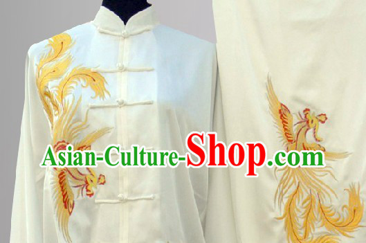 Traditional Chinese Embroidered Phoenix Martial Arts Outfits