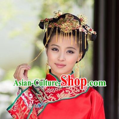 Chinese Classical Wedding Bridal Headdress