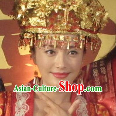 Traditional Chinese Wedding Hat for Brides