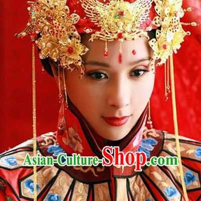 Traditional Chinese Bridal Wedding Hair Accessories Complete Set