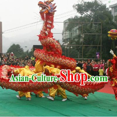 Festival Celebration and Business Opening Peking Dragon Dance Costumes Complete Set