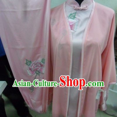 Top Chinese Peony Embroidery Competition and Performance Martial Arts Uniforms