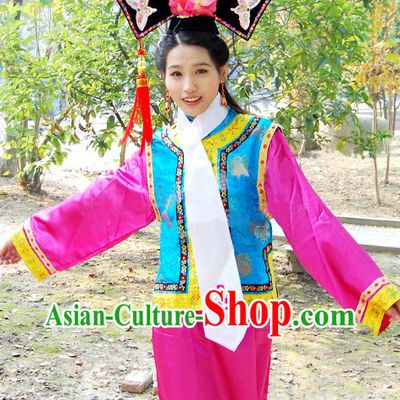 Princess Pearl Vicki Zhao Wei Qing Dynasty Imperial Palace Costume and Hat for Women