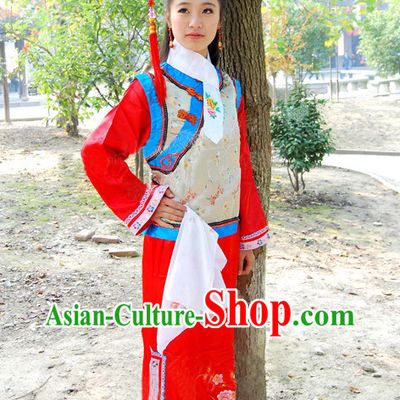 Huang Zhu Princess Vicki Zhao Wei Qing Dynasty Imperial Palace Costumes and Hat for Women