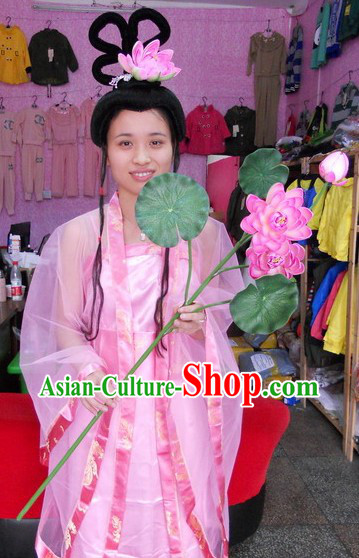 Ancient Chinese Legend The Eight Immortals Crossing the Sea He Xiangu Parade Costumes