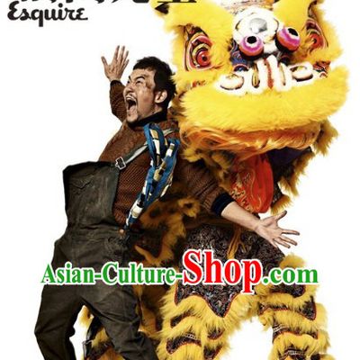 Golden Dragon Fabric Magazine Advertising Lion Dance Costumes Complete Set