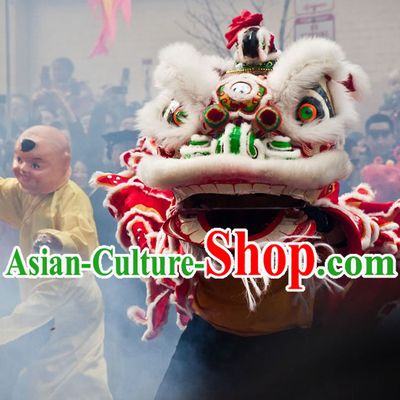 Chinese New Year Ceremony Lion Dancing Costume Complete Set