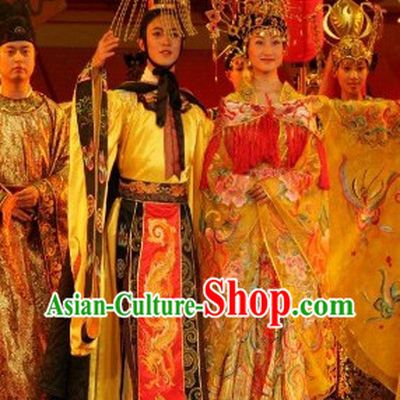 Ancient China Tang Emperor Tai Zong and Empress Yang Gui Fei Clothes and Hat