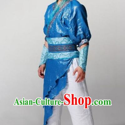 Mandarin Style Drummer or Kung Fu Dancer Stage Performance Costume Full Set for Men