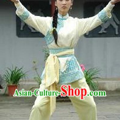 Martial Arts Kung Fu TV Drama Use Shirt and Pants for Ladies