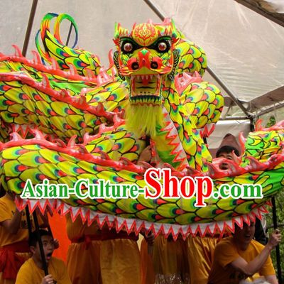 Standard International Dragon Dance Competition Fluorescent Costume for Nine to Ten Dancers