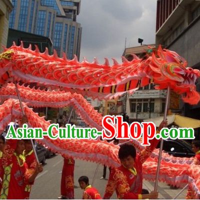 Supreme Chinese Customs Fluorescent Dragon Dancing Equipments for Nine to Ten Dancers